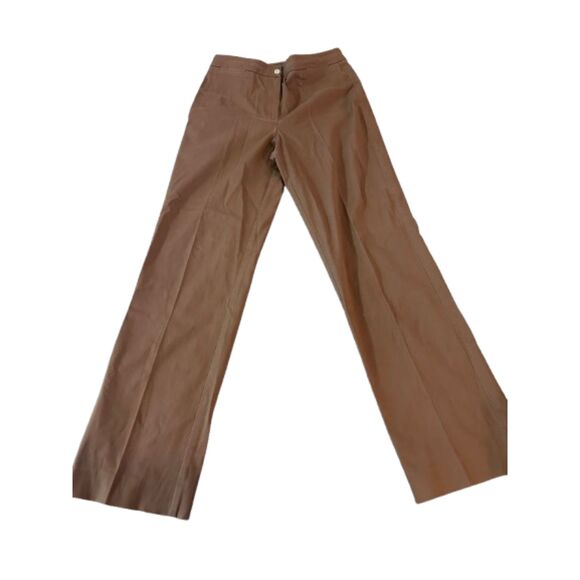 St John Sport Brown Straight Pants 6 - Picture 1 of 5